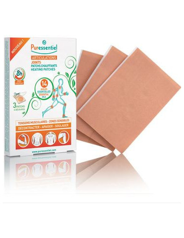 Puressentiel Articulations Patchs Chauffants aux 14 Huiles Essentielles 3 Patchs