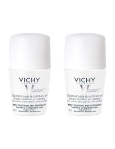 Déodorant Roll-On Anti-Transpirant Peau Sensible ou Épilée - 2x50ml