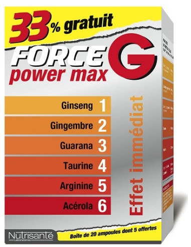 FORCE G Power Max - 20 ampoules