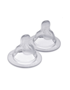 Tétine en silicone Silk Teat débit X (liquide épais) - 2...