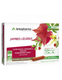 Arkofluide Bio Jambes Légères - 20 ampoules