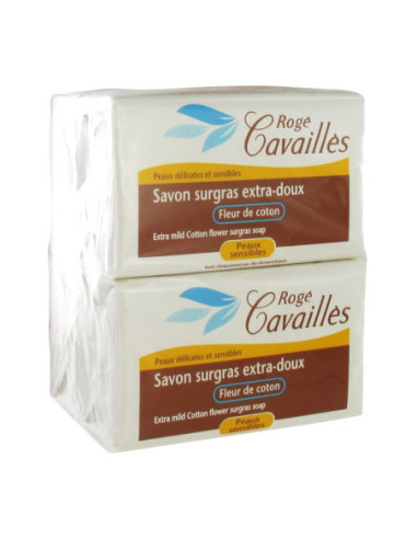 Rogé Cavaillès Savon Fleur Coton Extra-Doux - 4x250g