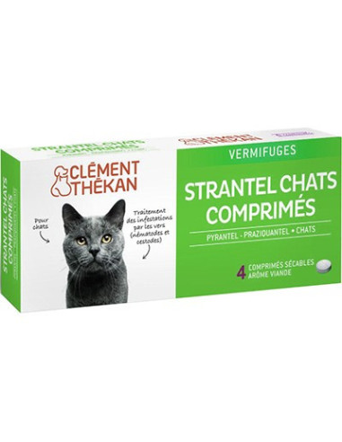 Clément Thékan Strantel Chat Vermifuge - 4...