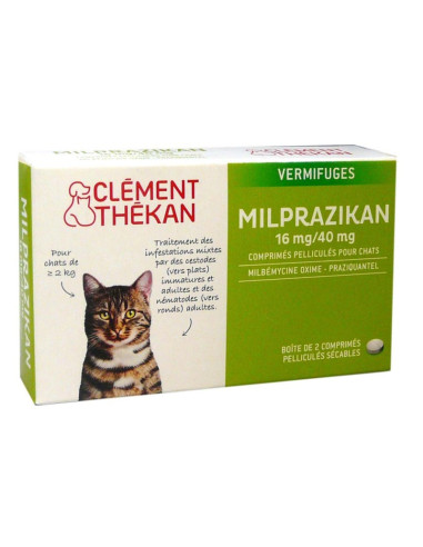 Clément Thékan Milprazikan Vermifuge 16mg/40mg...