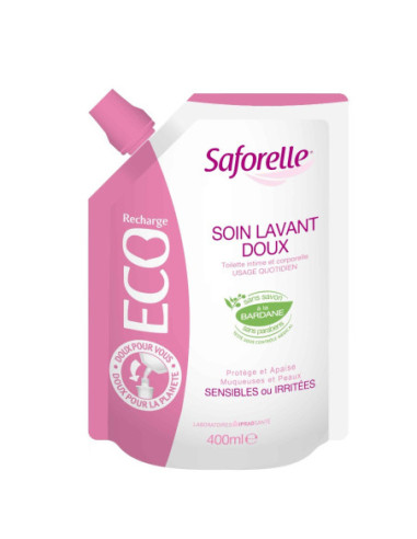 Soin Lavant Doux Saforelle Eco-Recharge - 400ml