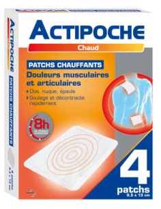 ACTIPOCHE Patch chauffant, 4 patchs
