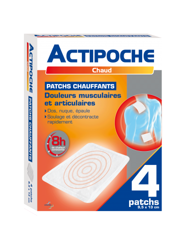 ACTIPOCHE Patch chauffant, 4 patchs