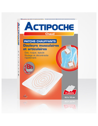 ACTIPOCHE Patch chauffant, 2 patchs