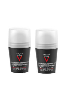 VICHY HOMME Déodorant Contrôle Extrême - 2x50ml