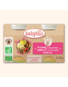 Petit Pot Fruits Pomme d'Aquitaine, Abricot du Roussillon...