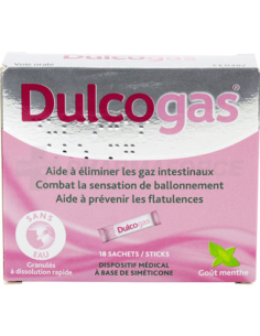 Dulcogas Goût Menthe - 18 sachets