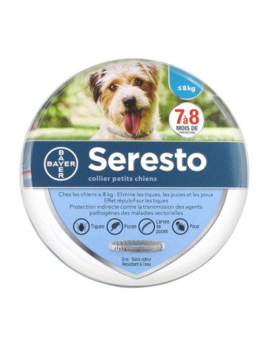 Bayer Seresto Collier Antiparasitaire Petits Chiens - 1 collier 
