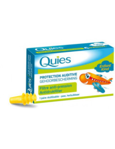 QUIES Protection Auditive Enfant 1 Paire Réutilisable