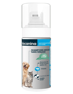 BIOCANINA Shampoing Mousse Sans Rinçage pour Chien et...