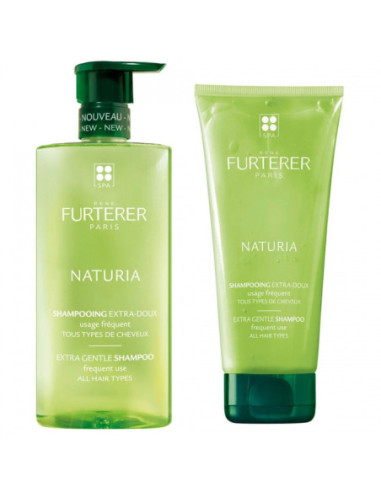 Furterer Naturia Shampoing Extra-Doux Usage Fréquent 500 ml + Naturia Shampoing Extra-Doux  200 ml Offert