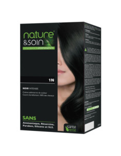 Nature & Soin Coloration Permanente 1N NOIR INTENSE - 1...