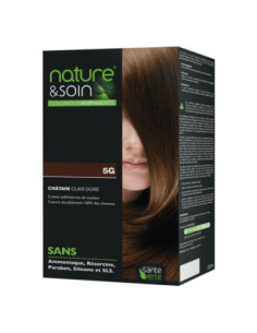 Nature & Soin Coloration Permanente 5G Châtain Clair Doré...