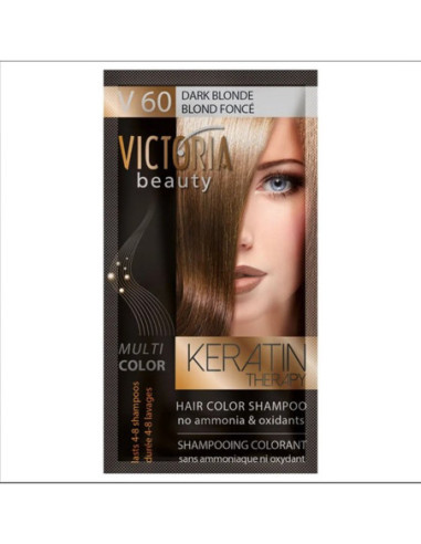 Victoria Beauty - Shampooing Teinture pour cheveux V60 Blond Foncé - 40 ml