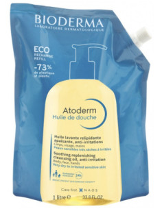 Bioderma Atoderm Huile de Douche Éco-Recharge - 1 Litre