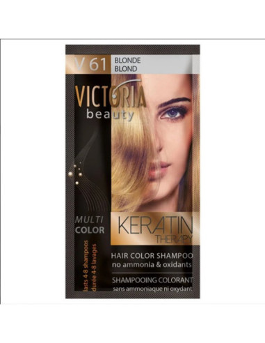 Victoria Beauty - Shampooing Teinture pour cheveux V61 Blond - 40 ml