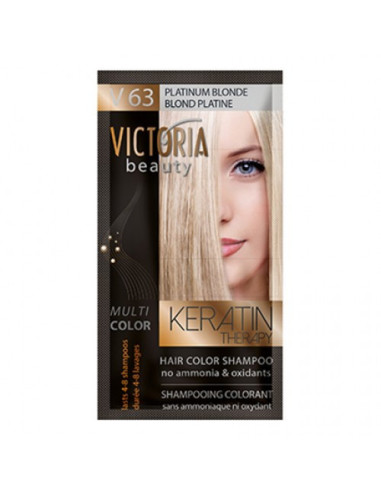 Victoria Beauty Shampoing Colorant V63 Blond Platine - 40ml