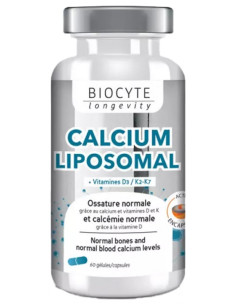 Biocyte Calcium Liposomal + Vitamines D3/K2 - 60 Gélules