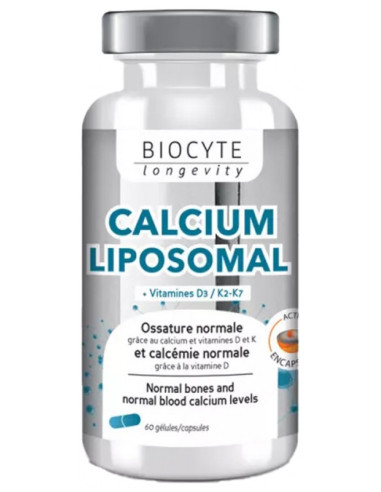 Biocyte Calcium Liposomal + Vitamines D3/K2 - 60 Gélules