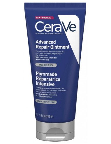 CeraVe Pommade Réparatrice Intensive Visage Corps Lèvres - 88 ml