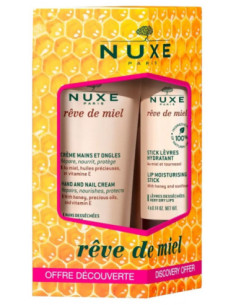 Nuxe Rêve de Miel Crème Mains et Ongles 30 ml + Stick...