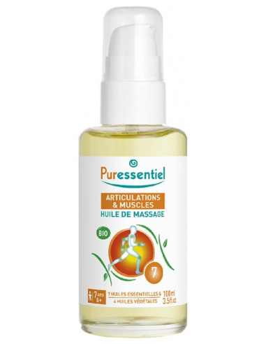 Puressentiel Articulations & Muscles Huile de Massage Arnica Gaulthérie Bio - 100 ml