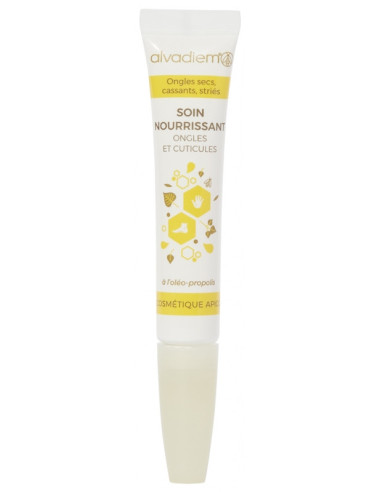 Alvadiem Ongles Secs, Cassants, Striés, Cuticules Soin Nourrissant -10 ml