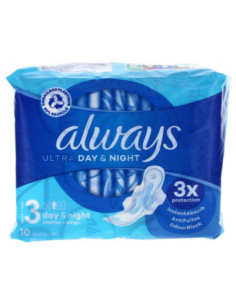Always Ultra Day & Night Serviettes Hygiéniques Taille 3...