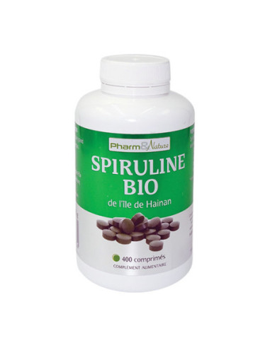 Pharm & Nature Spiruline bio de l'île de Hainan - 400 comprimés