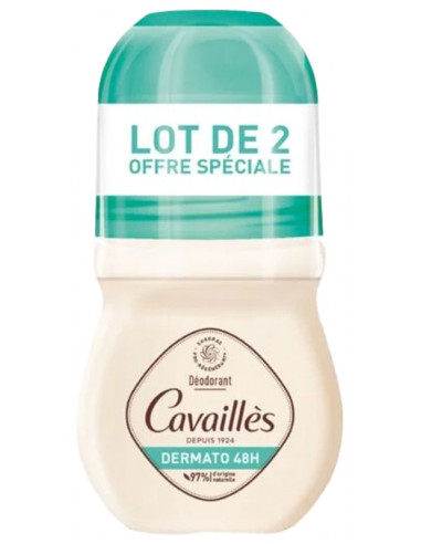 Cavaillès Rogé Cavaillès Dermato 48H Déodorant Roll-On - Lot de 2 x 50 ml