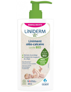 Liniderm Liniment Oléo-Calcaire Bio Flacon-Pompe - 480 ml