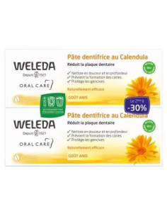 Weleda Pâte Dentifrice au Calendula - Lot de 2 x 75 ml