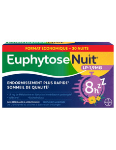 Bayer Santé Euphytose Nuit LP 1,9 mg - 30 Comprimés