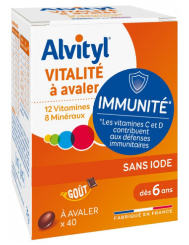Alvityl Vitalité 40 Comprimés à Avaler