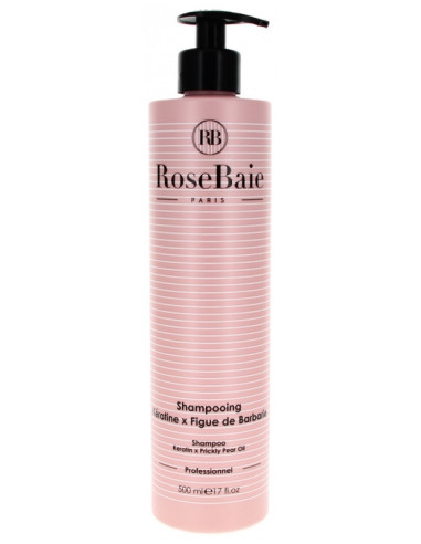 RoseBaie Shampoing Kératine x Figue de Barbarie - 500 ml