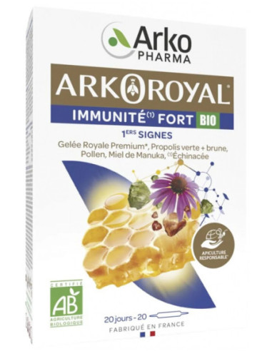 Arkopharma Arko Royal Immunité Fort 1ers Signes Bio - 20 Ampoules