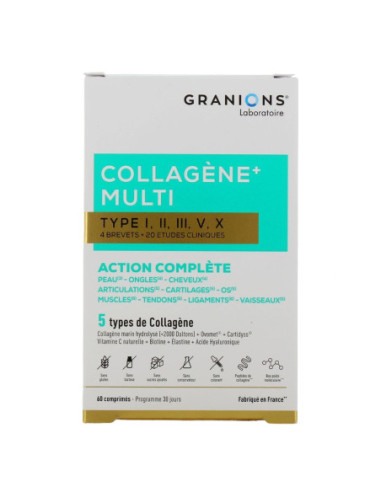 Granions Multi Collagène Type I-II-III-V-X - 60...