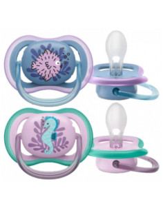 Avent Ultra Air Sucettes Orthodontiques 6-18 Mois - 2...