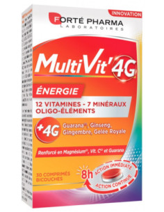 Forté Pharma MultiVit'4G Energie - 30 Comprimés Bicouches