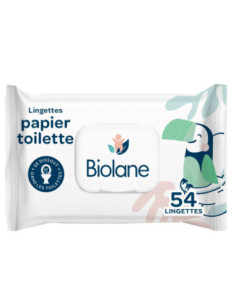 Biolane lingettes visage et mains - 54 pièces