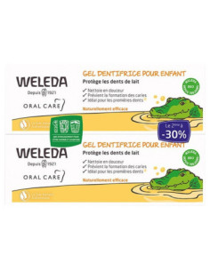 Weleda Gel Dentifrice pour Enfant - Lot de 2 x 50 ml