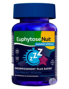 Bayer Santé EuphytoseNuit Myrtille - 30 Gommes