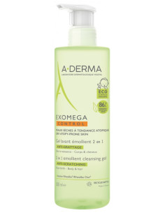 A-DERMA Exomega Control Gel Lavant Émollient 2en1...