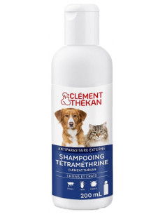 Clément Thékan Shampoing Tétraméthrine Chiens et Chats -...