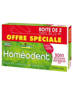 Boiron Homéodent Soin Gencives Sensibles - Lot de 2 x 75 ml