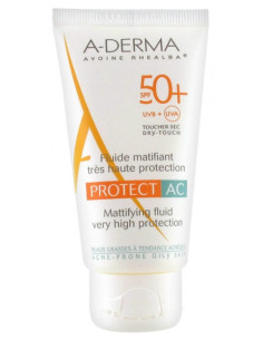 A-DERMA Protect AC Fluide Matifiant Très Haute Protection...